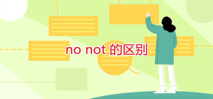 no not 的区别